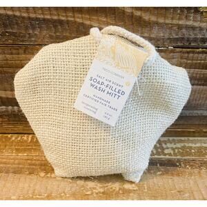 NWT Two's Company Soap Filled Wash Mitt Invigorating Renewing 4.9 oz